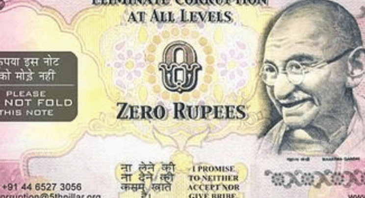 Unveiling the Zero Rupee Note: India’s Anti-Corruption Weapon